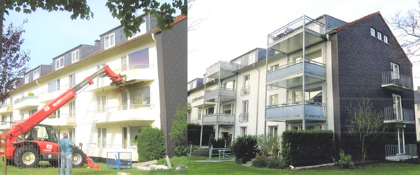 Balkonbau Wohnhaus Ratingen, 2008