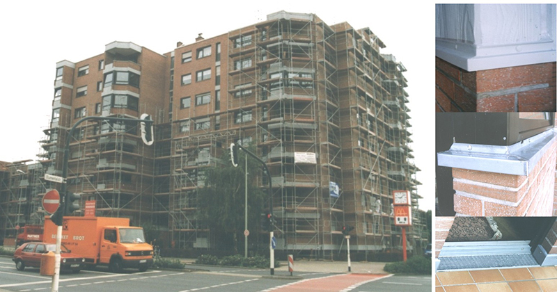 Fassadensanierung WEG-Wohnanlage Nassauerring / Blumenthalstr. Krefeld, Bauzeit: 7/98 - 9/99